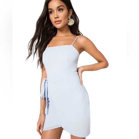 Superdown Morgan Layered Blue Mini Dress XS - Picture 1 of 16